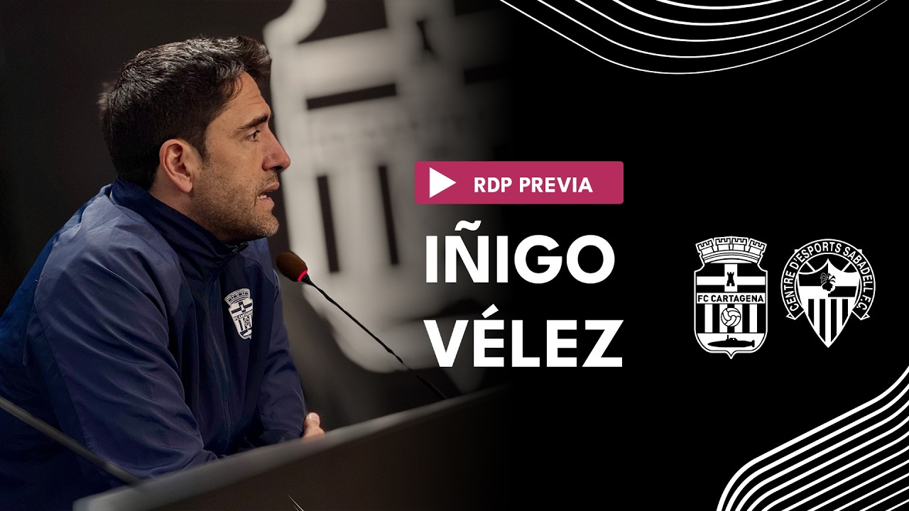 RDP | Declaraciones de Iñigo Vélez previas al partido frente al CE Sabadell | J26