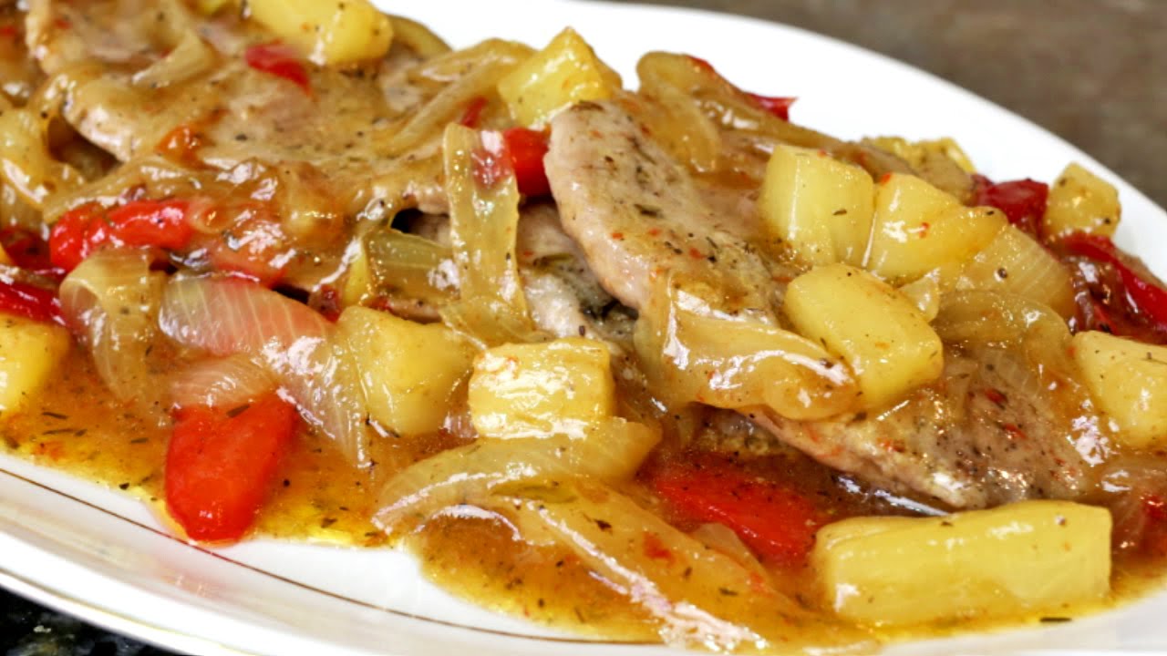Filetes de cerdo en salsa agridulce