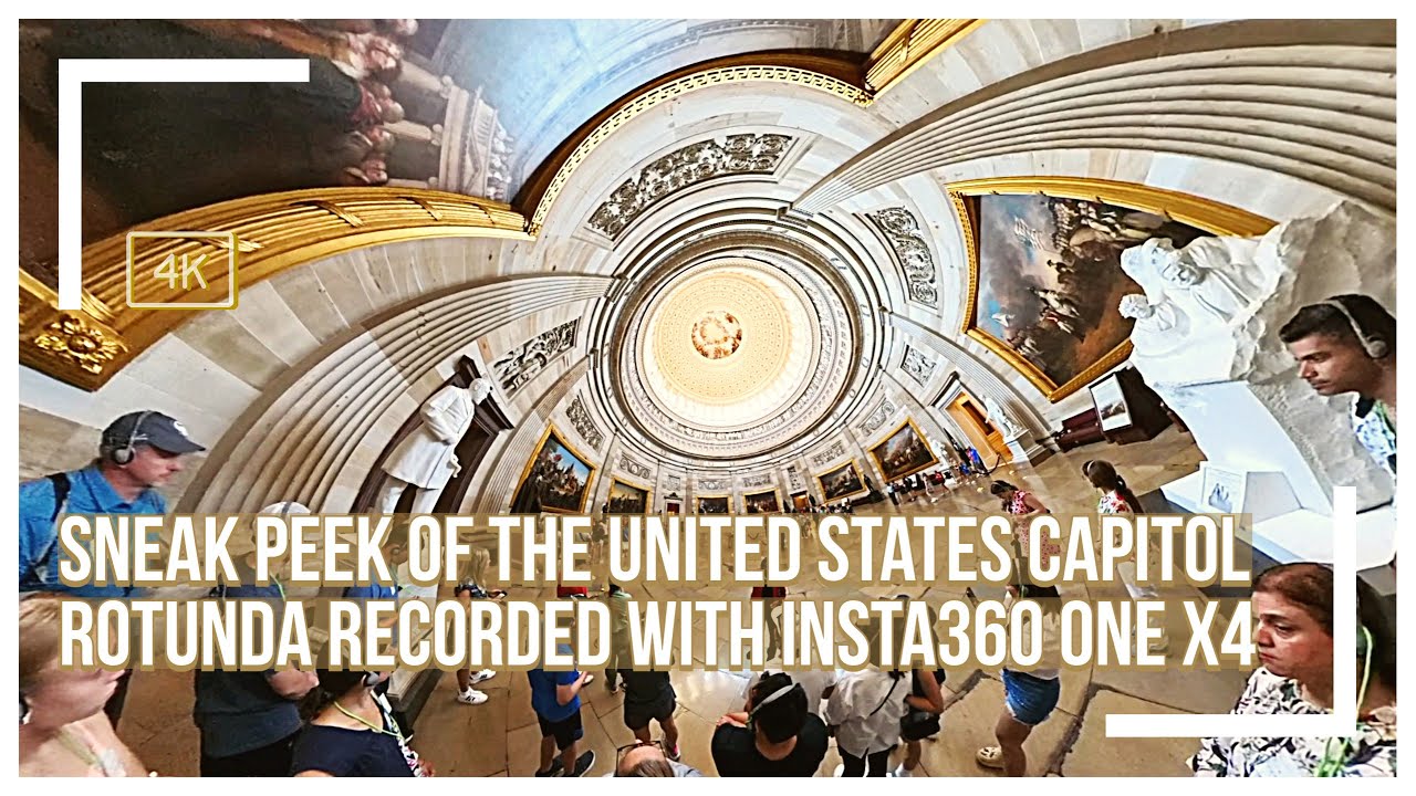 Sneak Peek of The United States Capitol Rotunda recorded with Insta360 One X4