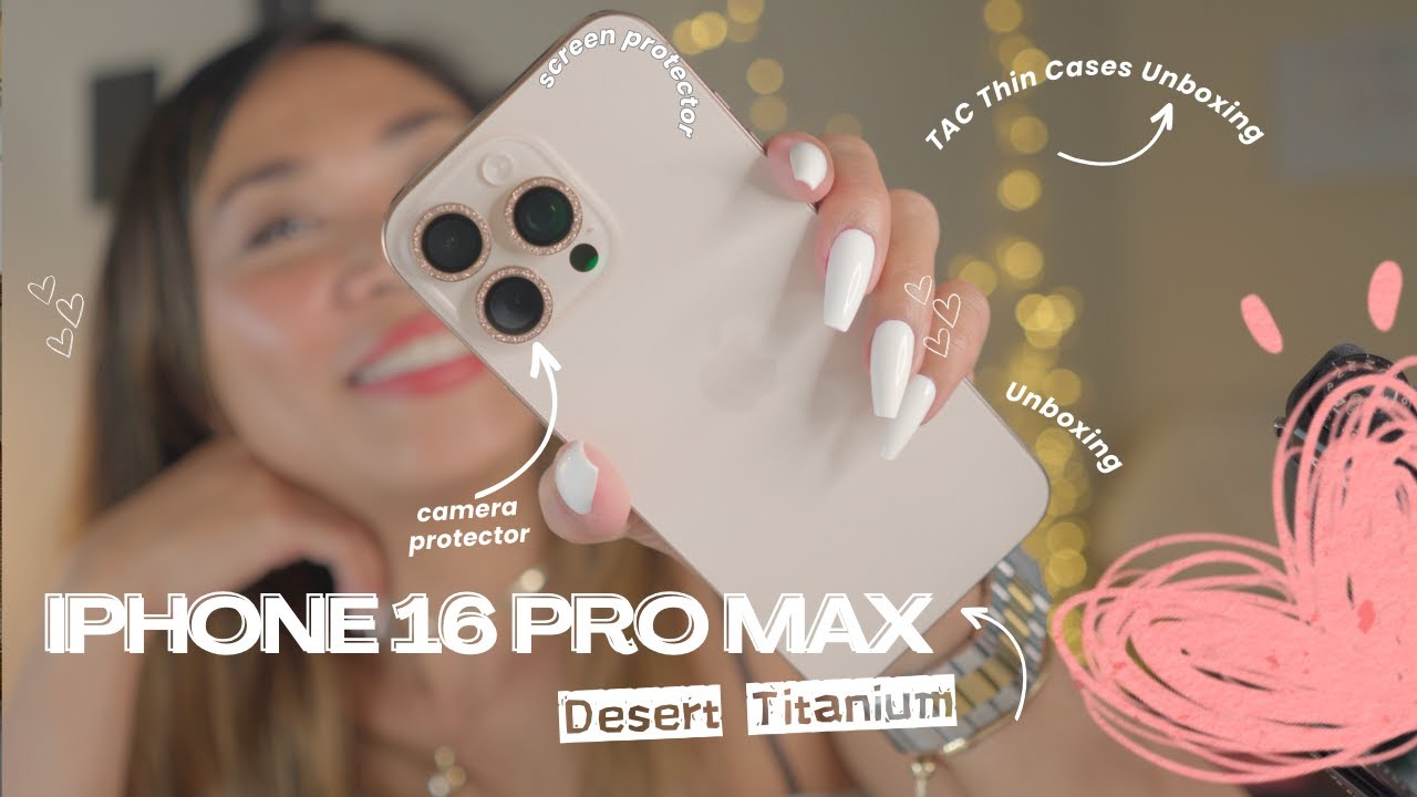 🍎Распаковка iPhone 16 Pro Max — установка камеры и защитной пленки