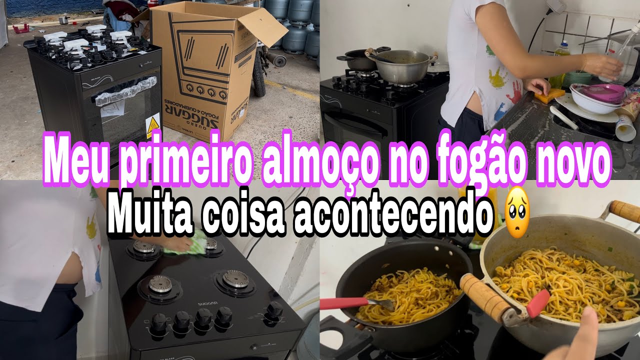 MUITA COISA ACONTECENDO || TENHO QUE CONVERSAR COM VOCÊS || ESTREANDO O FOGÃO NOVO