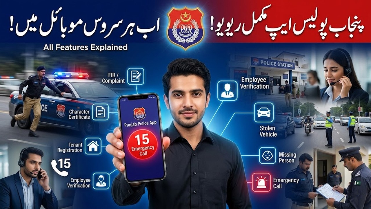 Punjab Police Pakistan App Full Guide 🔥 | E-Khidmat & Complaint System