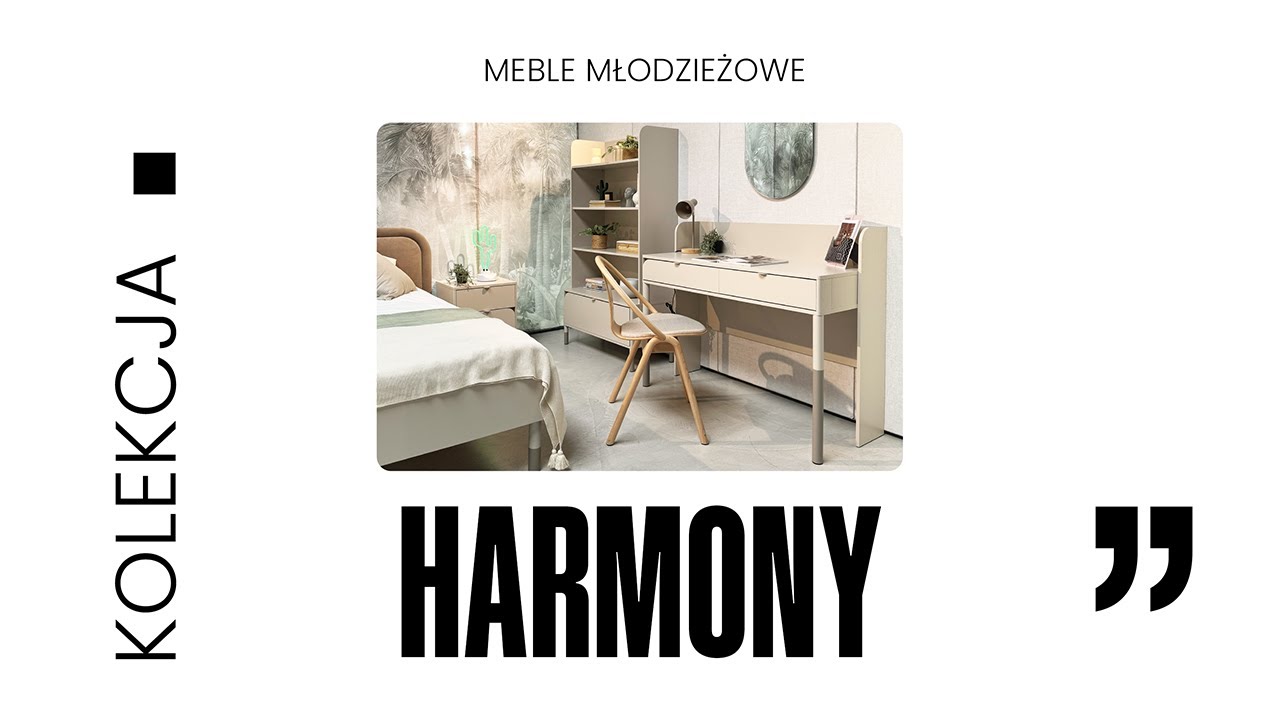 Zestaw mebli młodzieżowych HARMONY z tapicerowanym łóżkiem marki LENART | Bromarkt.pl
