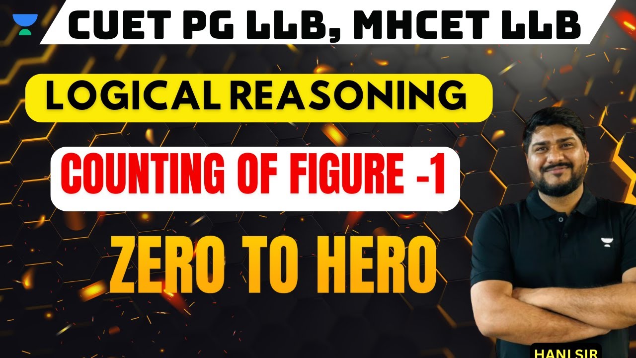 Logical Reasoning | Counting of Figure- 1 | MHCET | CUET PG LLB Preparation 2024 #cuetpg #mhcet