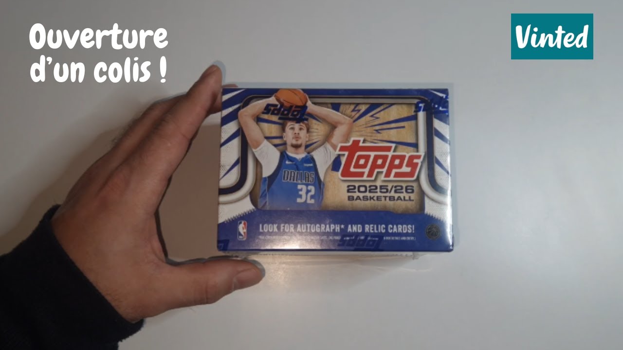 Ouverture d'un colis vinted - carte TOPPS NBA 2025/26