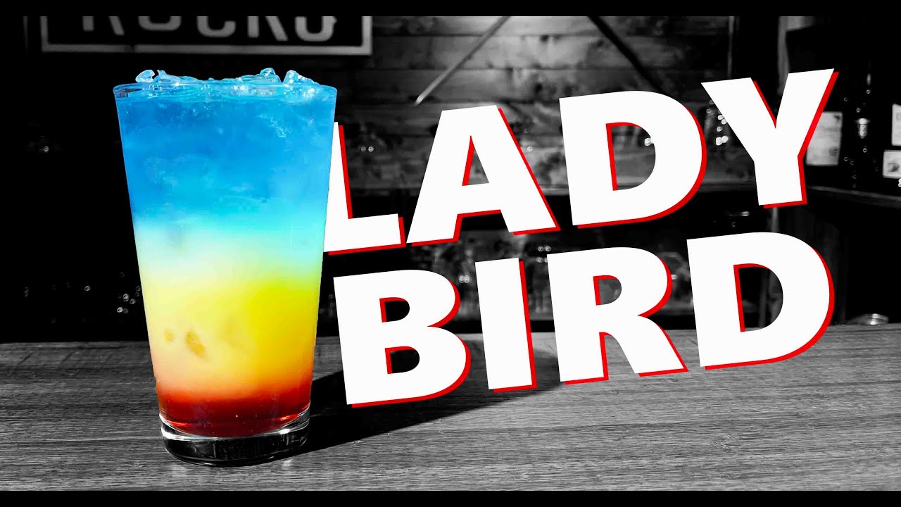 Как приготовить многослойный коктейль «Леди Бёрд» | Booze On The Rocks