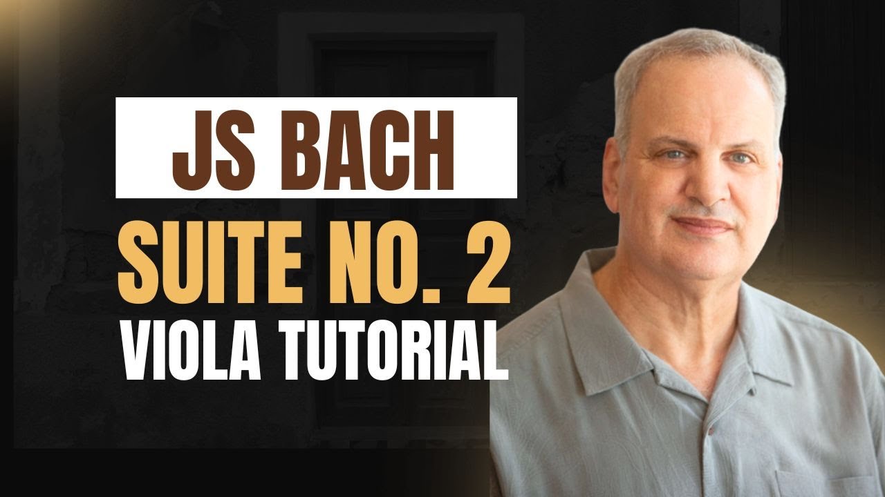 Bach Suite No 2 Prelude Viola Tutorial by Ronald Houston