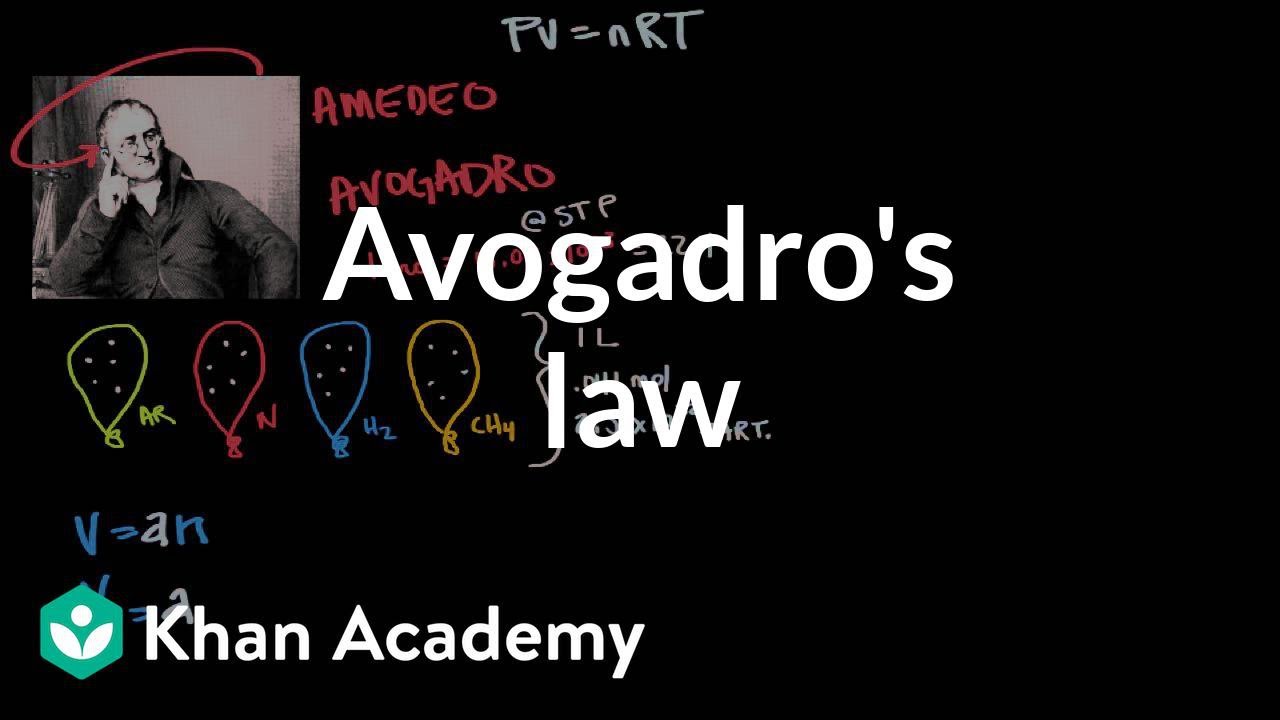 Avogadro's law | Physical Processes | MCAT | Khan Academy