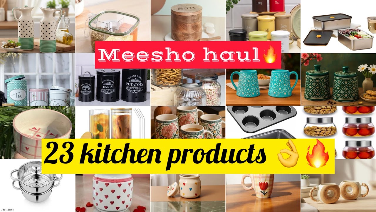 Meesho haul | 23 Must buy kitchen products 🔥👌| @meeshoapp 