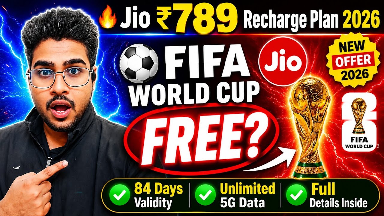 Jio ₹789 Plan: FIFA World Cup FREE? ⚽ | Jio New Recharge Plan 2026! 😱
