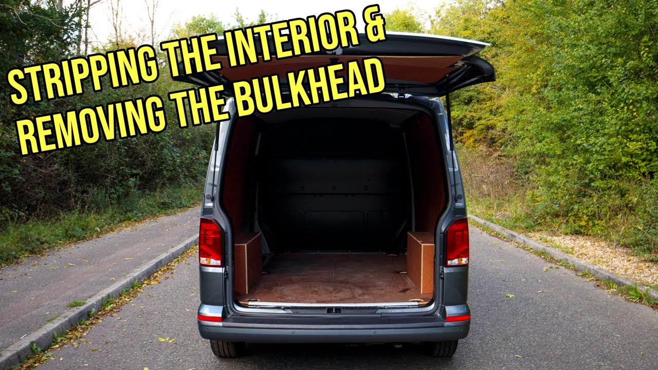 VW Transporter T6.1 Camper Conversion - Ep 2 Stripping The Interior + Bulkhead Removal
