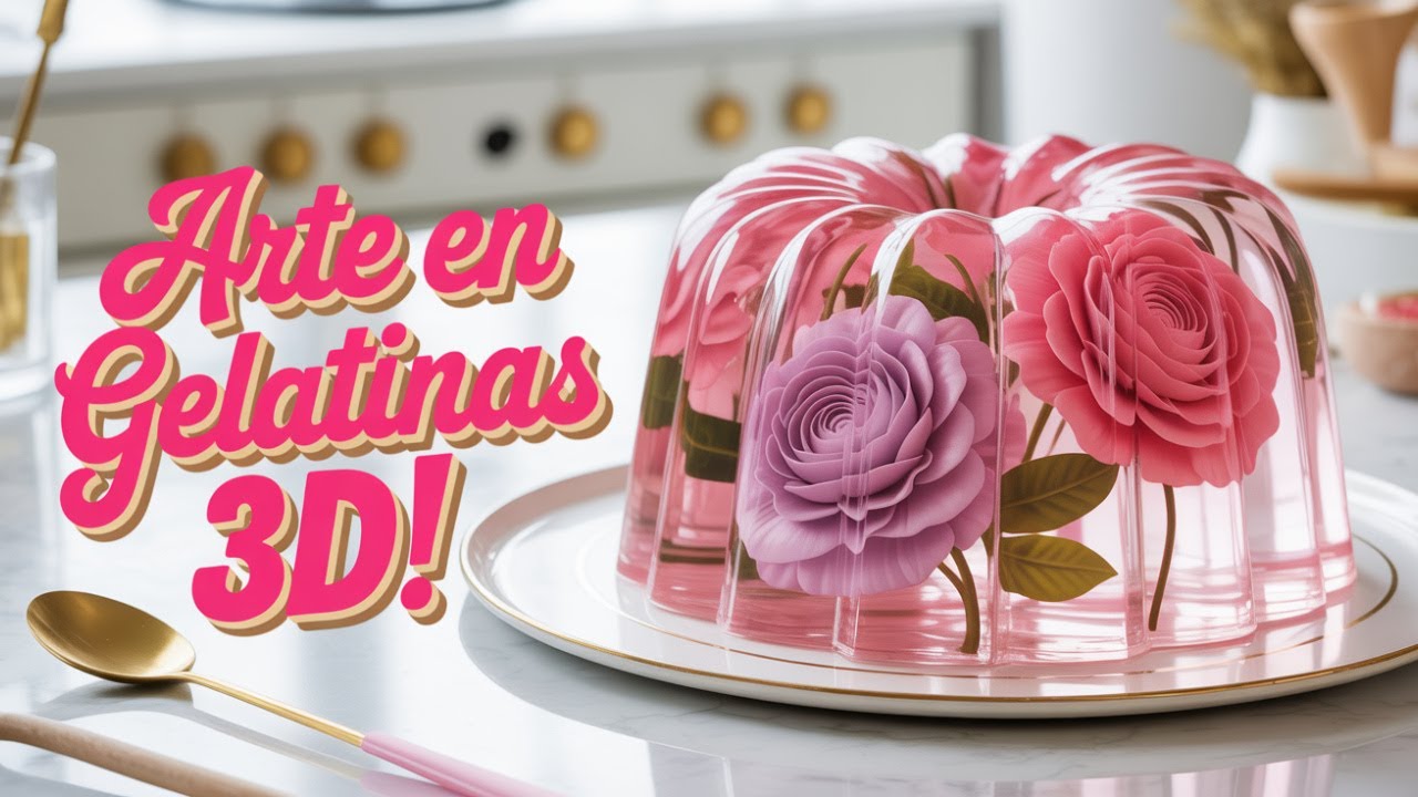 “Gelatinas Creativas 3D: Aprende la Técnica que Sorprende a Todos 🍮✨”