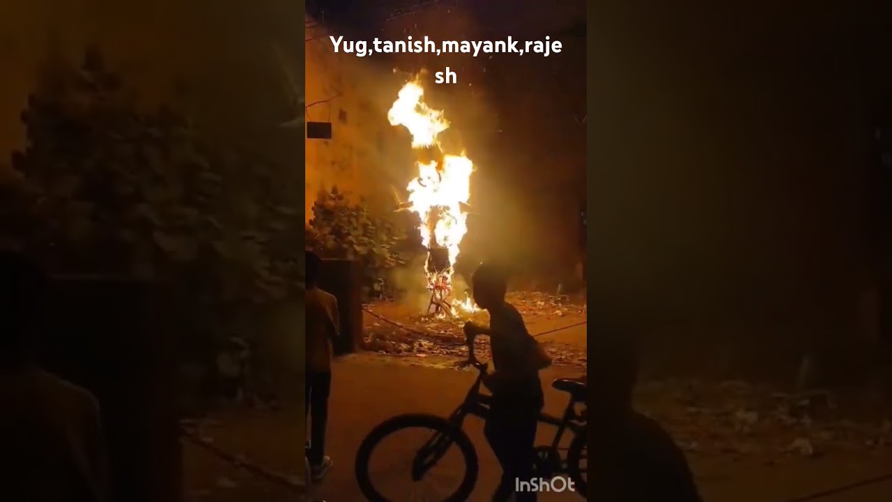 ravan Dahan in burari baba colony Delhi near pusta 2024👺👺👺👺👺👺🦁👿😘😘