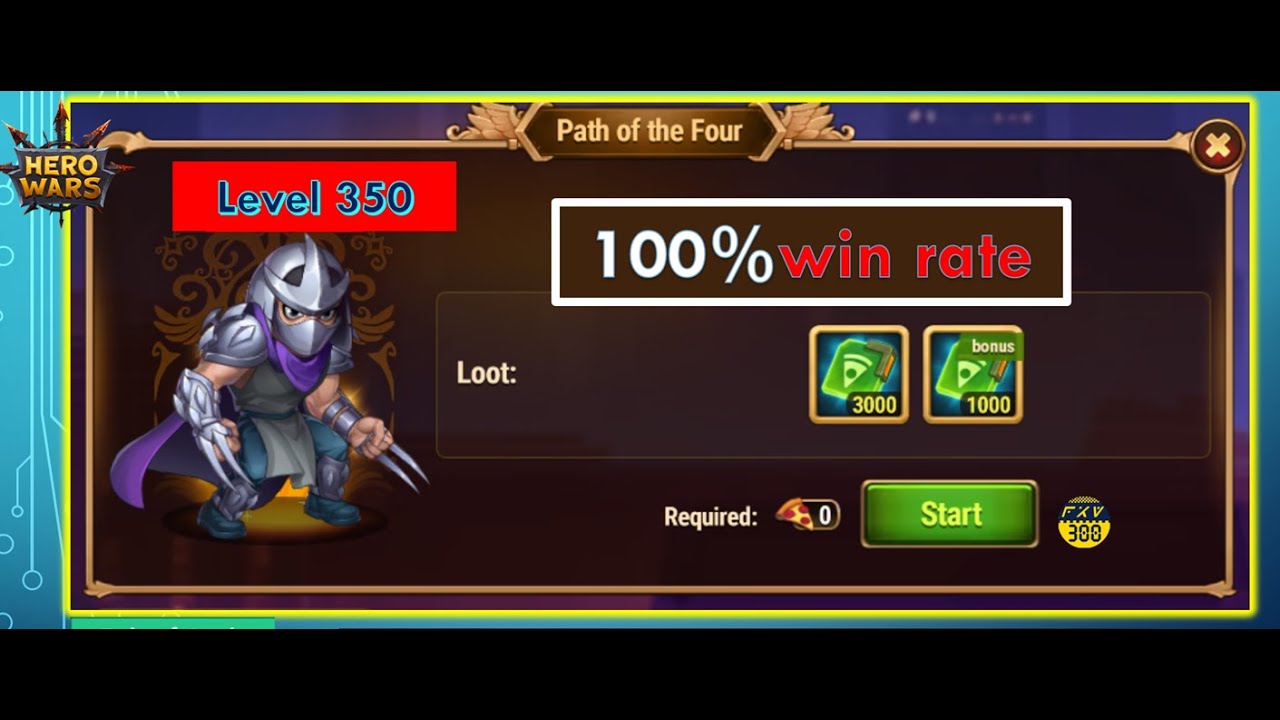 Path of the 4 - Level 350