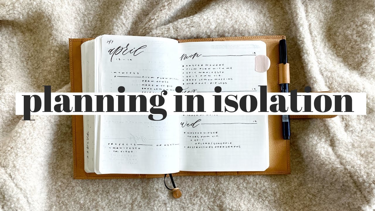 my quick and simple stalogy setup that's getting me through isolation | plan with me in my bujo