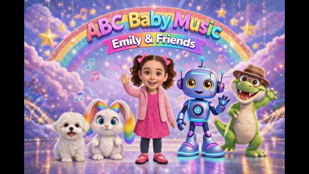 ABC Song for Kids 🎵 Meet Emily & New Friends | ABC Baby Music!