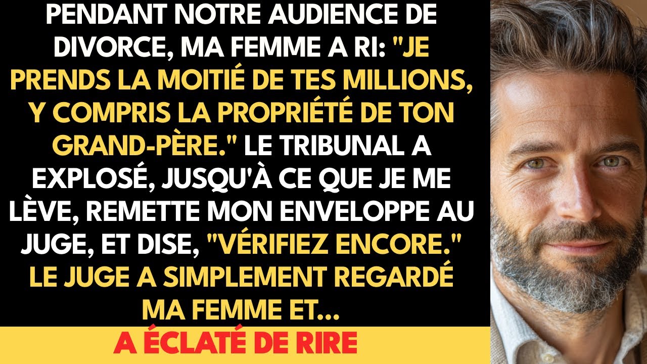 Quand Ma Femme A Tenté De Voler La Moitié De Ma Fortune, J'ai Donné Une Enveloppe Au Juge; Et Il...