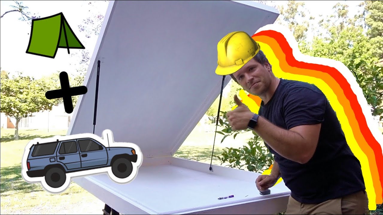 DIY Rooftop Tent - Part 2: Painting & Gas Struts!