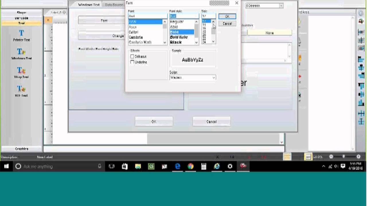 Setting up Label In GoLabel