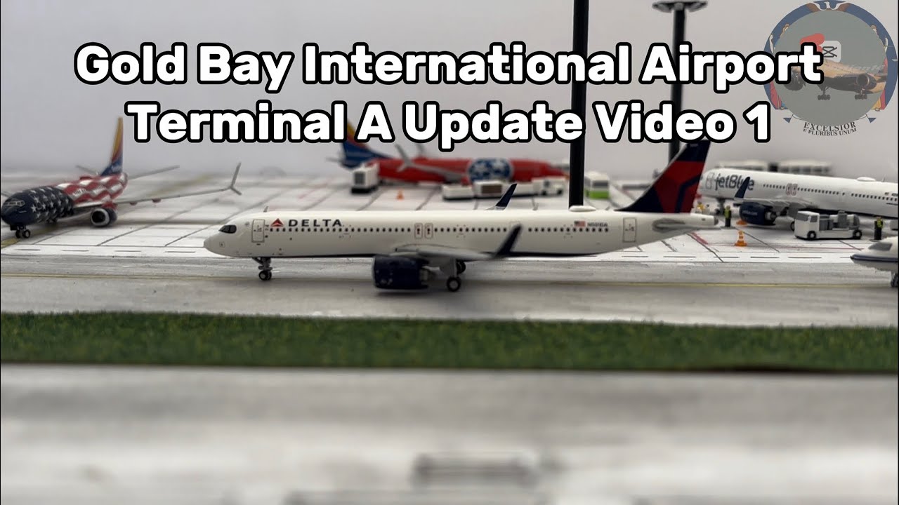 Gold Bay International Terminal A | Airport Update! #aviation #modelairplane #modelairport 