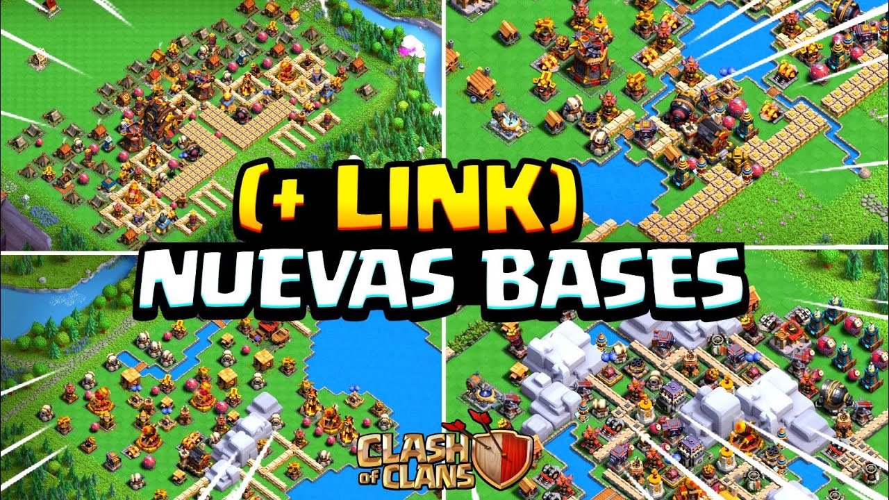 MEJORES BASES para la CAPITAL del clan CLASH OF CLANS 🌄 Base LINK