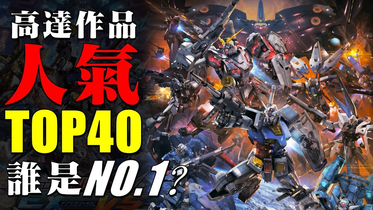 人氣第一的高達作品是哪部？高達系列作品人氣TOP40，170萬觀衆選出的NO.1，符合你的預期嗎？你喜歡的作品排名第幾？