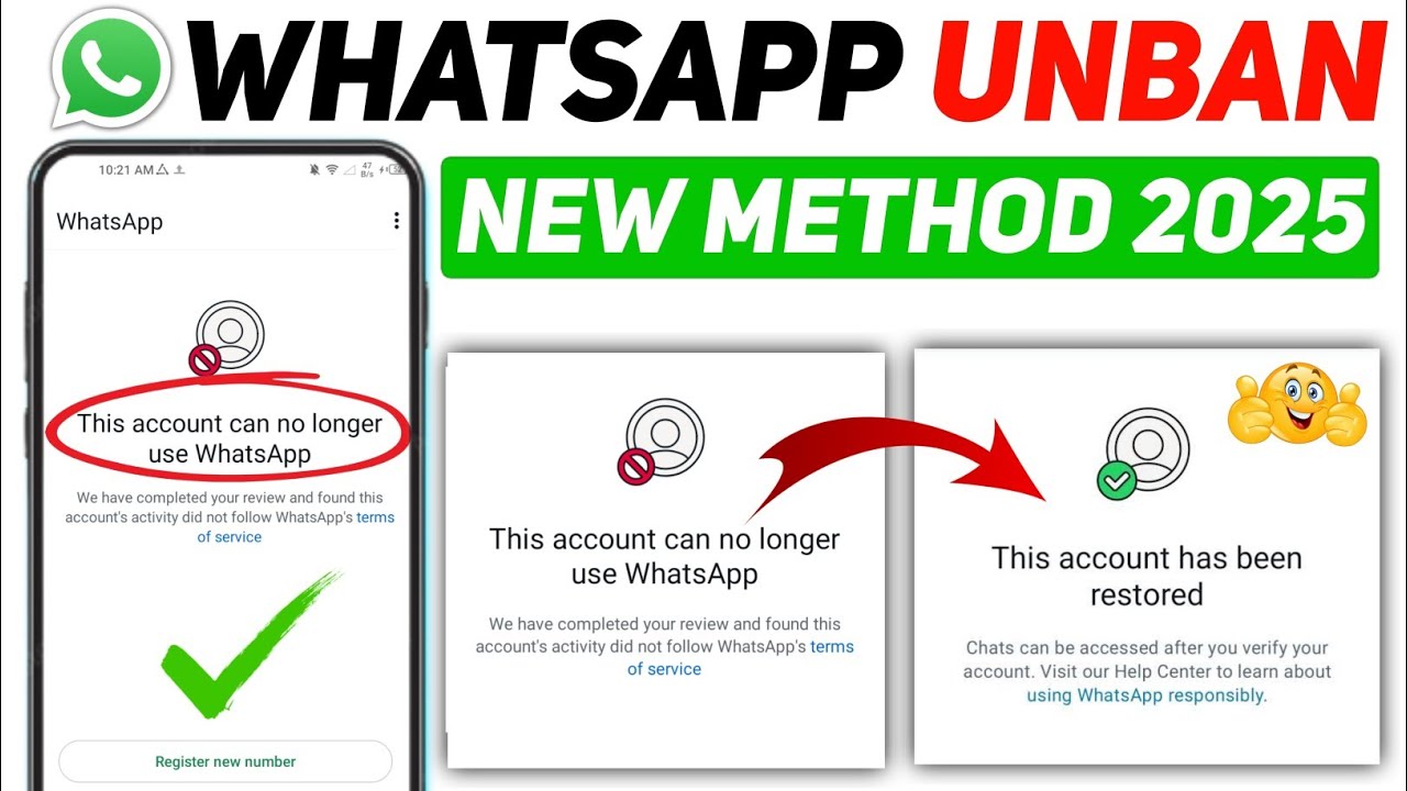 WhatsApp Ban New Solution 2025 || This account can no longer use WhatsApp Problem New 2025