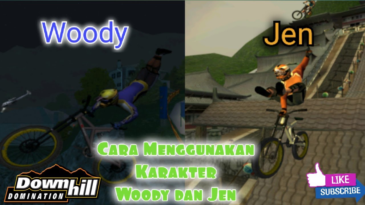 Cara Menggunakan Karakter Rahasia Woody dan Jen | Downhill Domination | PS2 | PCSX2