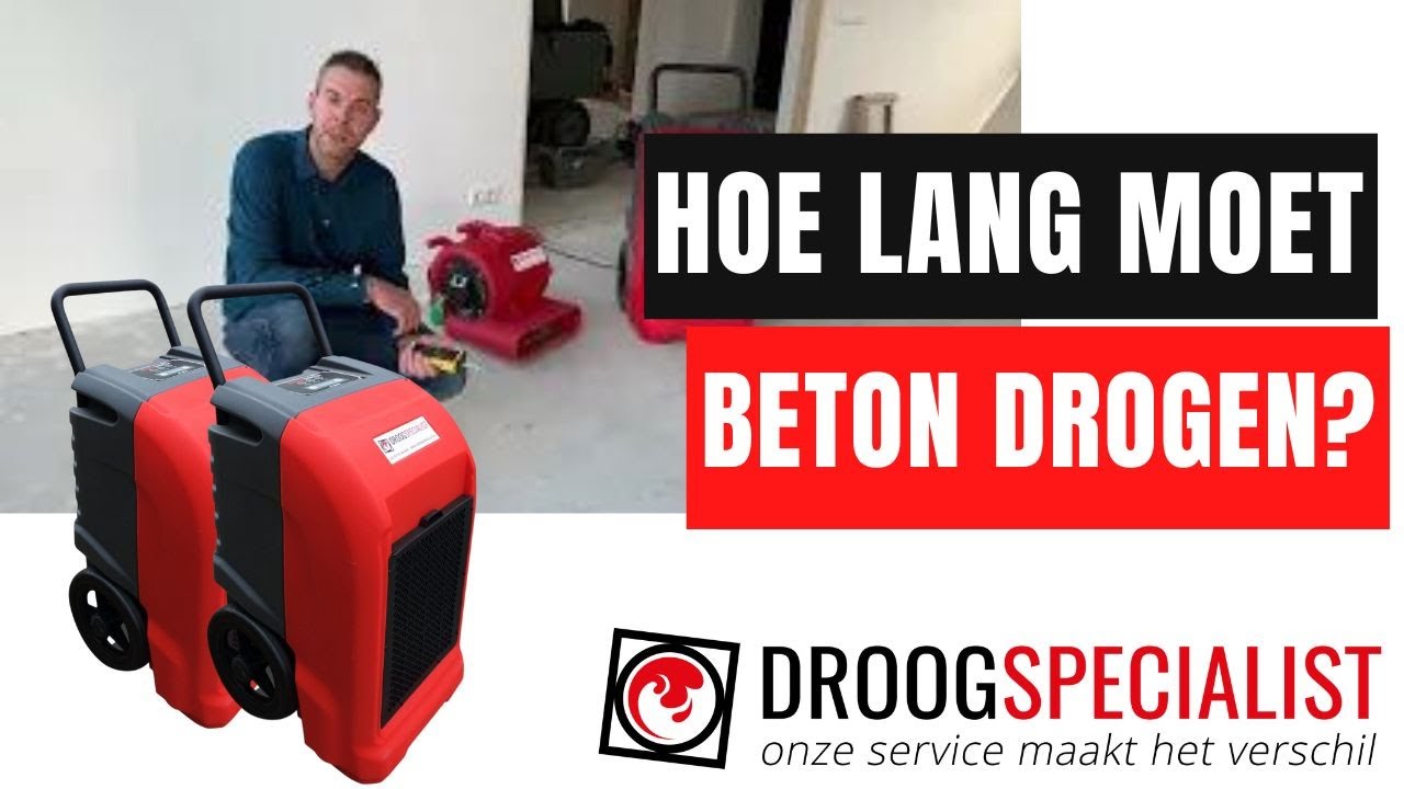 Hoe lang moet beton drogen?