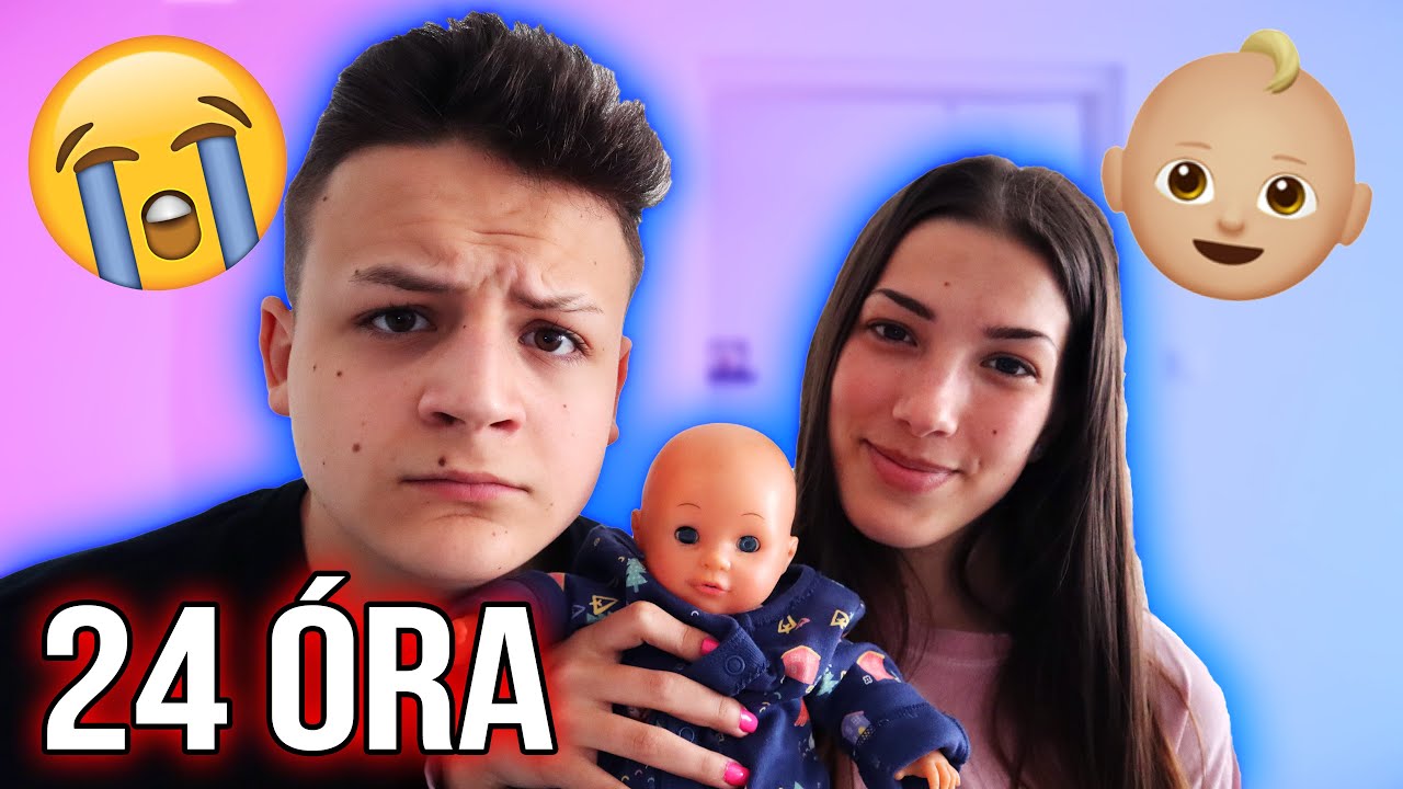 24 ÓRÁIG SZÜLŐK VOLTUNK A BARÁTNŐMMEL! 👶🏼👨‍👩‍👧 (megterhelő volt 😥)