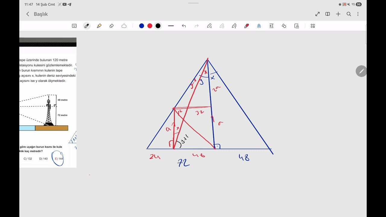 ÜÇGEN GEOMETRİ 5. ÇÖZÜM(derece istiyosan izlemelisin)MERHABA.@bariscelenksorulari