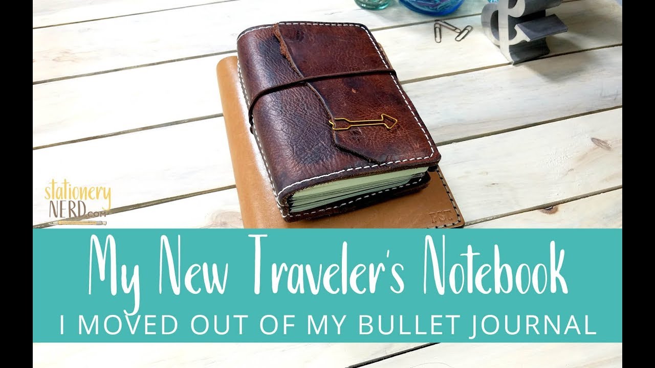I switched from a bullet journal notebook to a traveler's notebook!