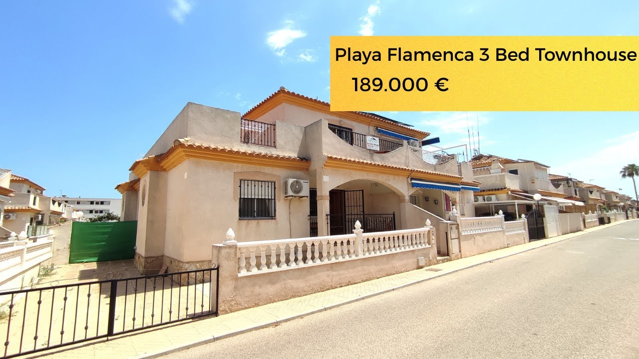Reserved 189,000€ Playa Flamenca 3 bed 2 bath in a gated community with pool, furnished.