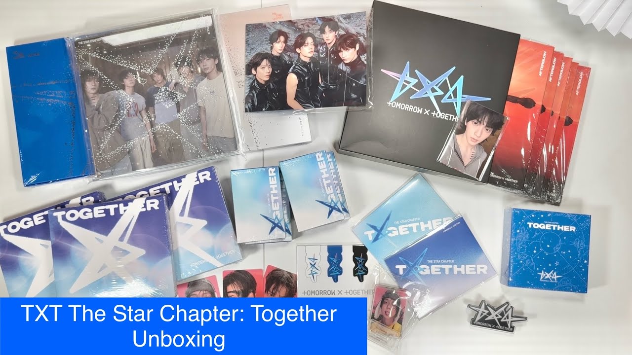 Unboxing: TXT The Star Chapter: Together [All Versions & Weverse POBs]