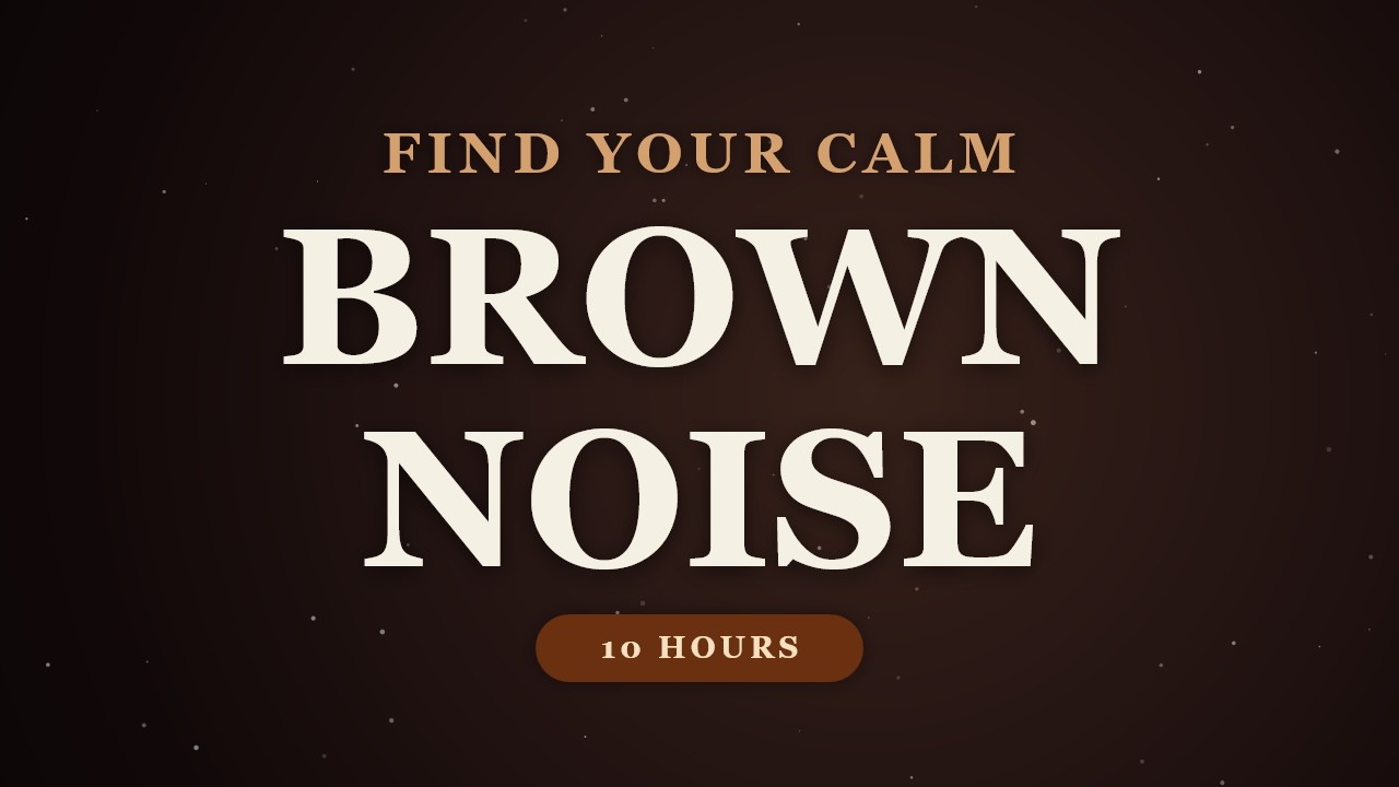 10 HOURS DEEP BROWN NOISE Black Screen — Instantly Mute ADHD & Anxiety