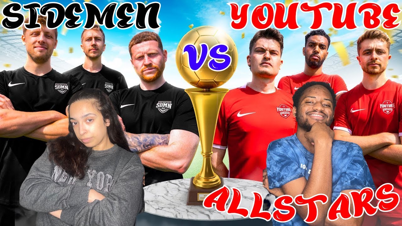 ПАРЫ РЕАГИРУЮТ НА ФУТБОЛЬНЫЙ ЧЕЛЛЕНДЖ SIDEMEN ПРОТИВ YOUTUBE ALLSTARS | RAE & JAE