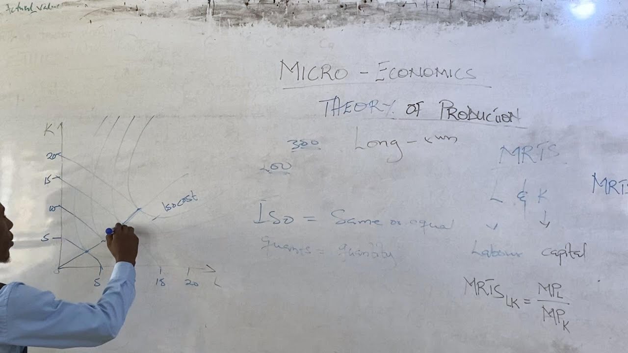 PRODUCTION IN THE LONG RUN - ISOQUANTS AND ISOCOST