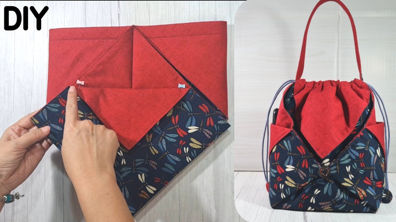 EP 80 Very Easy How to sew Origami Hand Bag