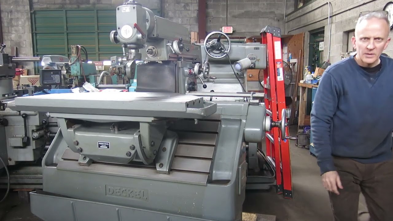Deckel FP3L Universal Milling Machine #2 Video  Mullin Machinery of NJ