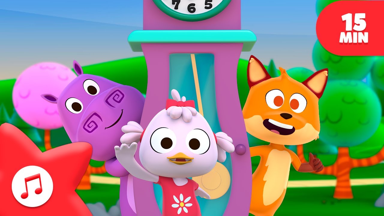Hickory Dickory Dock with Jungle Animals | + Compilation | Zoo Songs Nursery Rhymes & Kids Songs