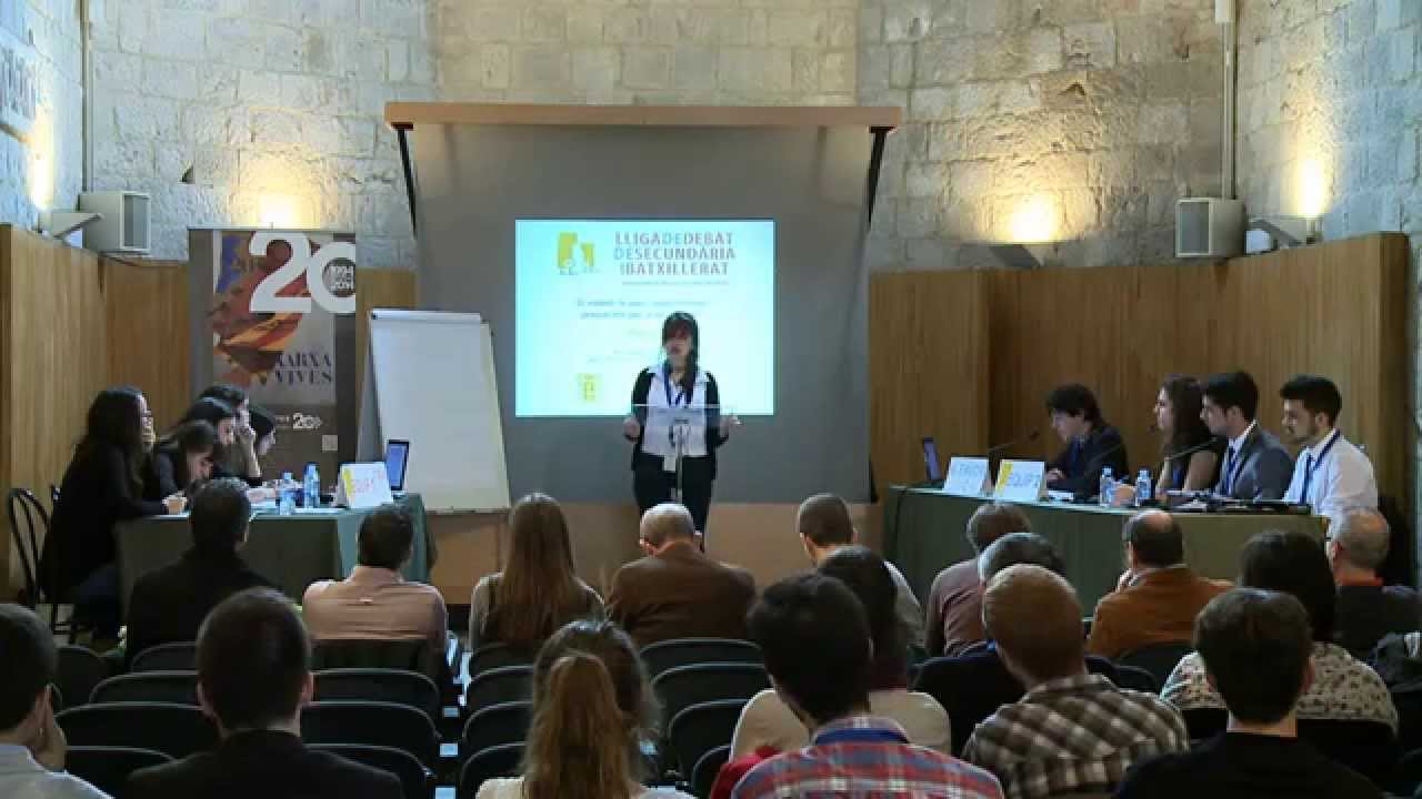 Lliga de Debat de Secundària i Batxillerat 2014. Final