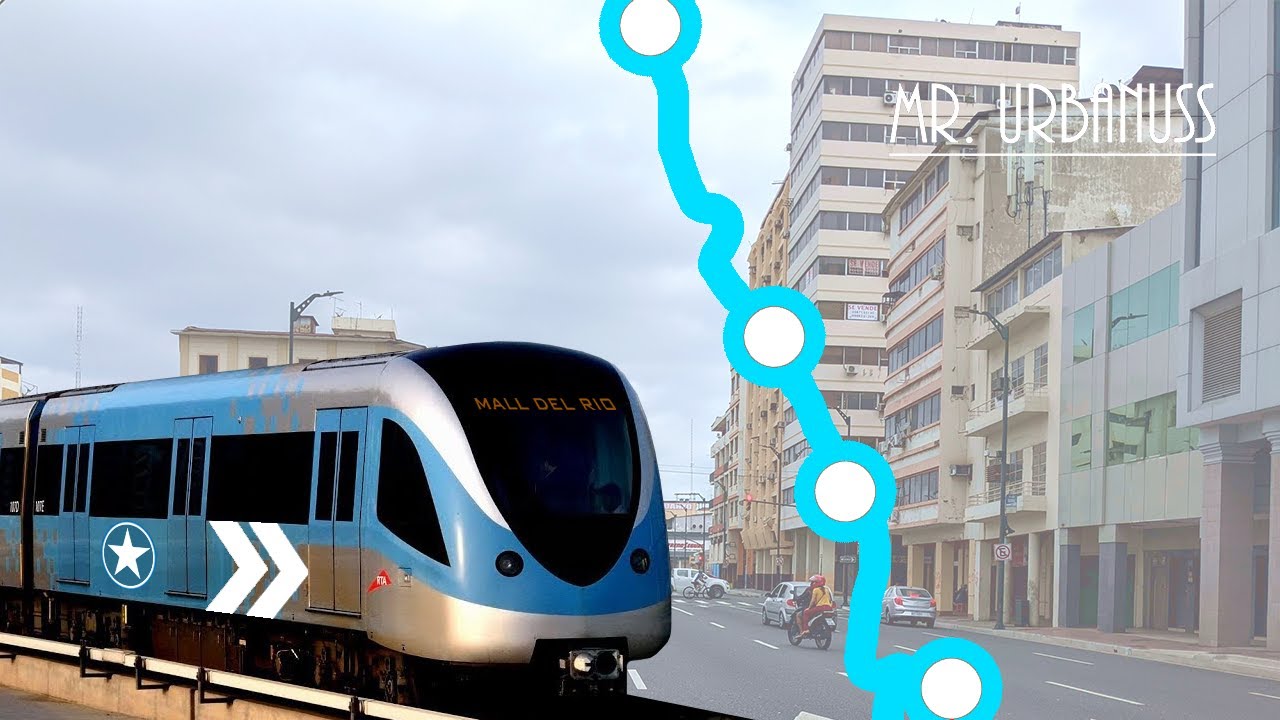 Metro de Guayaquil (L1) Recorrido Elevado