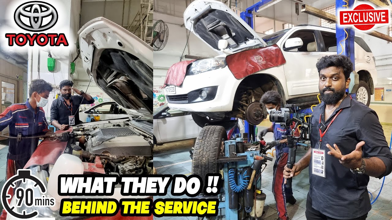 🔥Fortuner Service in 90Minutes | Harsha Toyota Express Service