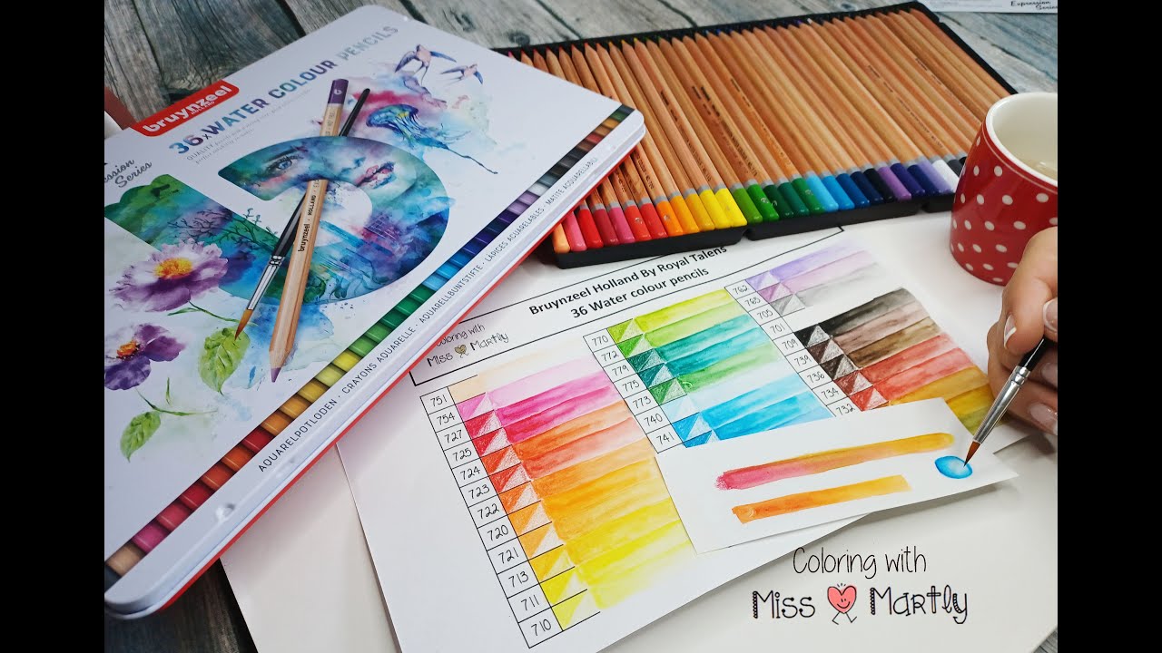 Unboxing Expression WATERCOLOR pencil Bruynzeel  | I'm very SURPRISED!!