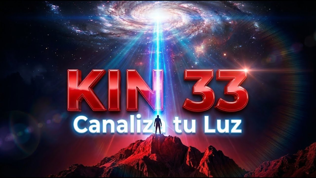 ¡Expande tu Luz Interior! 🌌 KIN 33: Caminante del Cielo Resonante Rojo | Energía del Día