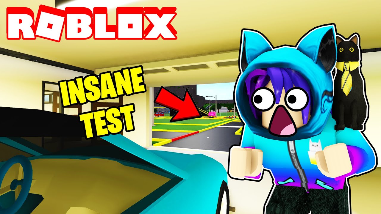 I Took A BLOXBURG DRIVING TEST.. This Course Should Be ILLEGAL! (Roblox Bloxburg)