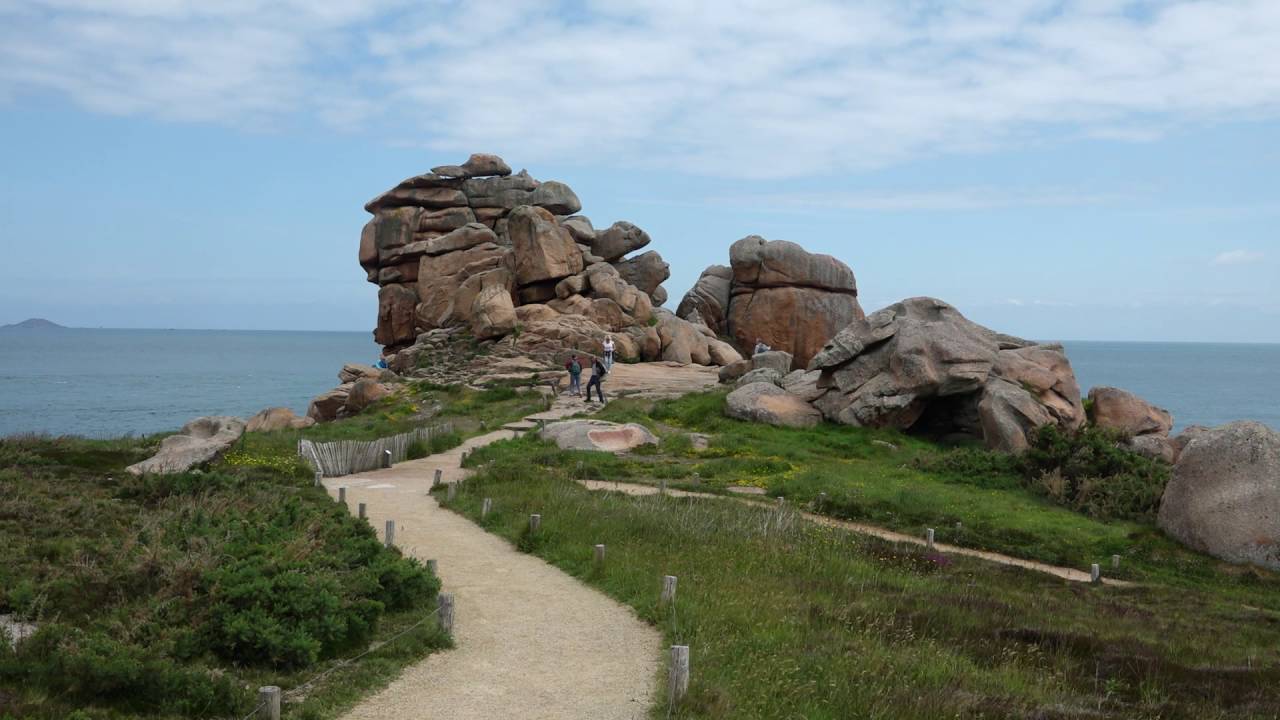 Frankreich, France - Bretagne - Tregastrel - Ploumanac'h - Côte de Granit Rose