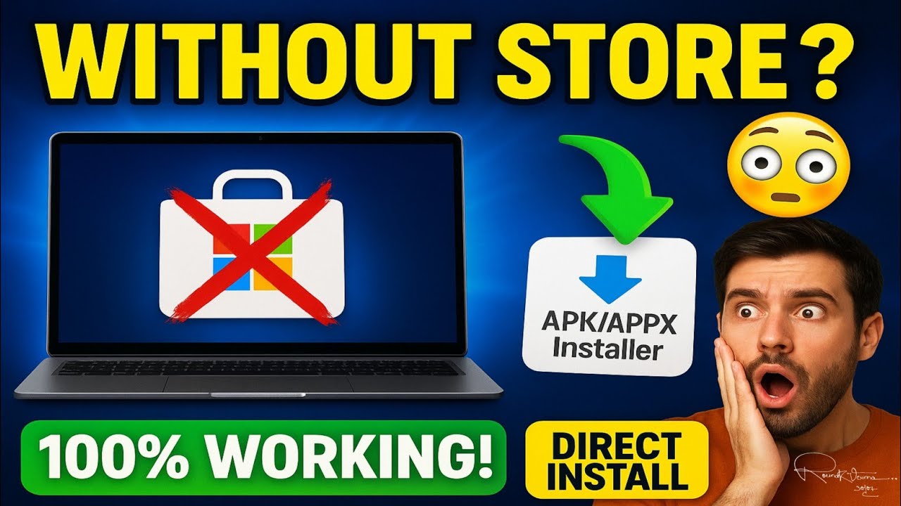 How to Install Microsoft Store Apps Without Microsoft Store | 100% Working
