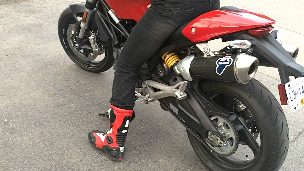 Ducati 696 with Termignoni exhaust