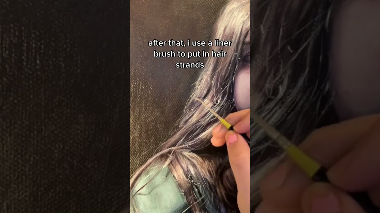 how to paint hair with acrylic paint!